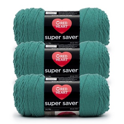 Red Heart Super Saver Yarn 3/Pack-Jade