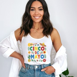 Simply Sage Market Cinco De Mayo Icons Racerback Tank - 1 of 4