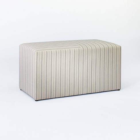 Lynwood Cube Bench Wide Striped Cream - Threshold™ designed with Studio  McGee