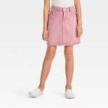 Girls' High-Rise Classic Jean Skirt - Cat & Jack™ Pink