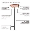Good Directions 33" Splish-Splash Bird Bath - Copper - 3 of 4