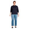 Lands' End Women's Long Sleeve Supima Mock Turtleneck - 4 of 4