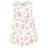 Hudson Baby Infant and Toddler Girls Cotton Dress and Cardigan Set, Mauve Sage Rose - 4 of 4