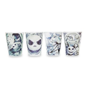 Silver Buffalo Disney Nightmare Before Christmas Inkblots 2-Ounce Mini Shot Glasses | Set Of 4 - 1 of 4