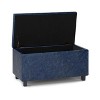 CAVINAS Faux Leather Storage Ottoman Bench,Upholstered Ottoman with Tufted Diamond Detail for Living Room,Bedroom - 4 of 4
