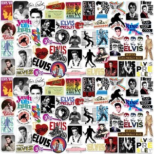 Elvis 100ct Vinyl Large Deluxe Stickers Variety Pack - 1 of 4