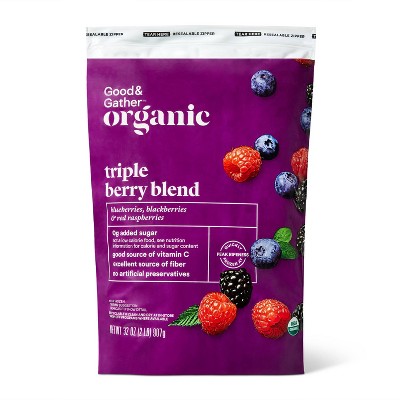 Organic Frozen Triple Berry Blend - 32oz - Good & Gather™