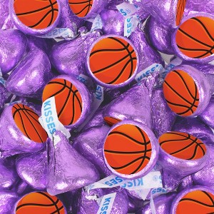 Hershey's Kisses Basketball Candy Party Favors Milk Chocolate (100 Pcs) - 1 of 1