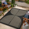 Lahome Modern Rainbow Jute Washable Outdoor Area Rug-Soft, Durable Carpet for Patio, Garden, or Balcony - 3 of 4