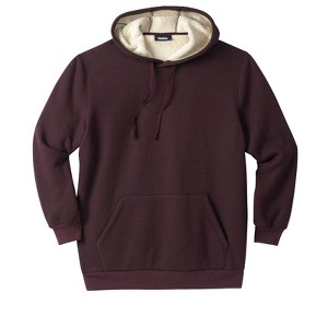KingSize High Pile Fleece-Lined Thermal Waffle Pullover Hoodie - 1 of 4