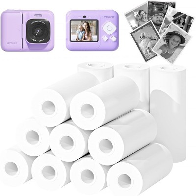 Kids Instant Print Camera Paper, thermal refill rolls. Compatible with Funshot 20, 2.2"x26ft per roll, BPA-free for toddler cameras