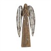Rustic Wood Sentiment Angel with Galvanized Metal Wings (Set of 2) - 3 of 4