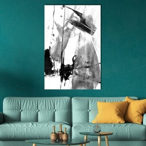 iCanvas Glam and Black II Black and White by Jennifer Goldberger Canvas Print Wall Art - 1 of 3