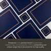 Pimpernel Classic Midnight Blue Coasters - Set of 6  Table Drink Mats with Cork Base - Heat Resistant & Stain Resistant - 4 of 4