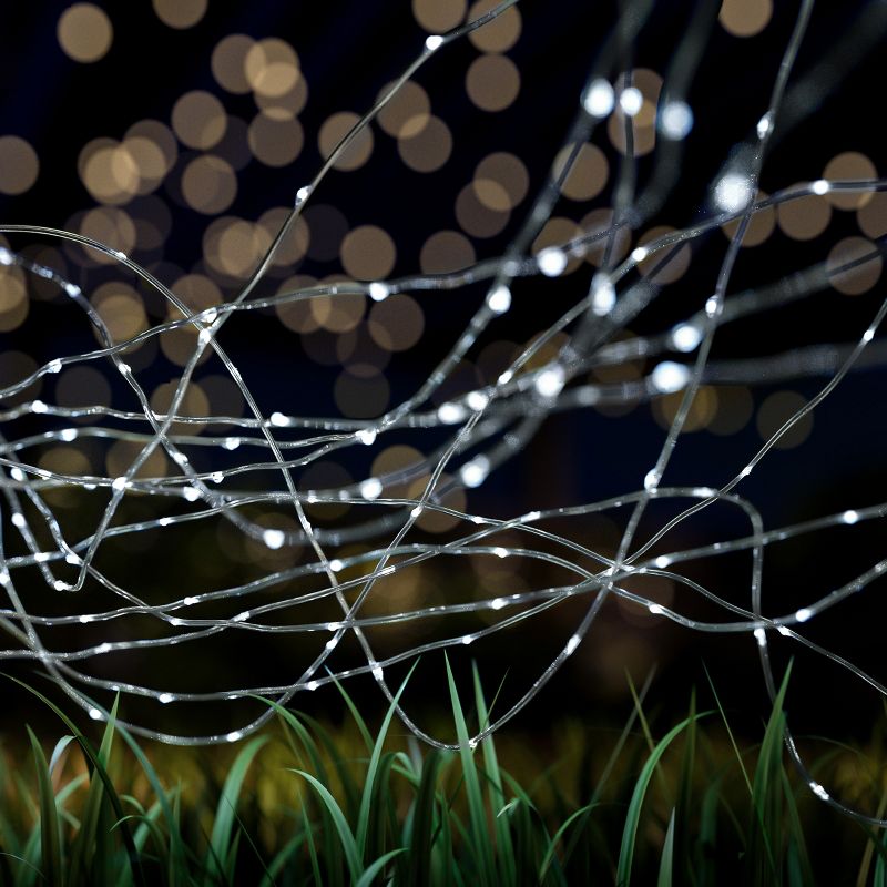 Outdoor Starry Solar String Lights- Solar Powered Cool White Fairy 200 LED Lights with 8 Lighting Modes for Patio, Backyard, Events by Nature Spring, 1 of 8
