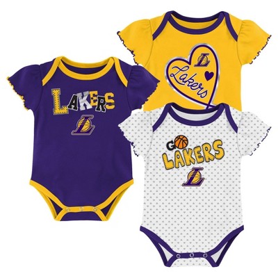 lakers onesie baby