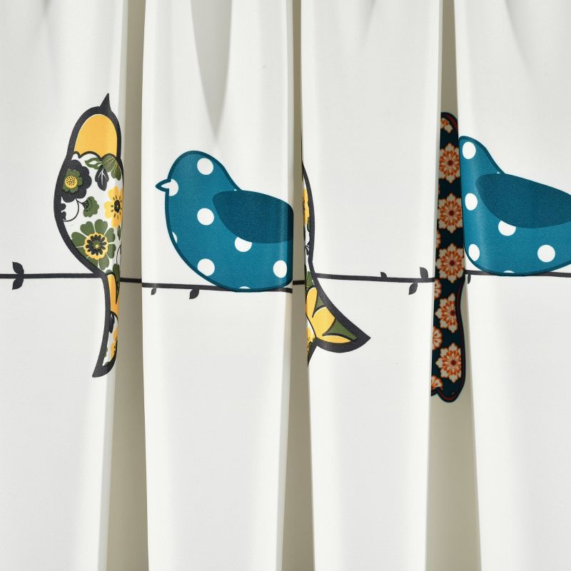 Set of 2 Rowley Birds Light Filtering Window Curtain Panels - Lush Décor, 4 of 11