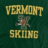 University Of Vermont Skiing Adult T-Shirt Hunter Green - 2 of 4