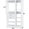 Aheaplus 40'' W Freestanding Closet System Walk-in Closet Organizer with Drawers and Hanging Rod - 2 of 4