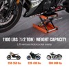 VEVOR Motorcycle Lift, 1100 LBS Motorcycle Scissor Lift Jack, 3.7"-13.8" Center Hoist Crank Stand, Steel Scissor Jack for Bikes, Motorcycles - 3 of 4