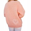Women's Wifey Heart Embroidered Sweater - And The Why - 3 of 3