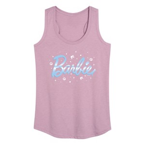 Women's - Barbie - Winter Snowflakes Graphic Racerback Tank - 1 of 4