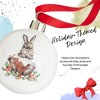 Royal Worcester Wrendale Designs Bauble, 2.6" Holiday Decoration Christmas Tree Ornament, Festive Bauble with Red Ribbon - 3 of 4