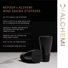 Viski Alchemi Repour Wine Saver Stoppers - Easy to Use Vacuum Seal Wine Stoppers - Removes Oxygen from Wine - Set of 6 - 2 of 4