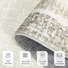 Beige Indoor Modern Soft Non Slip Geometric Bordered Area Rug Washable Throw Carpet 2 x 6(ft) - 4 of 4