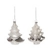 Transpac Glass 5 in. Multicolored Christmas Tree Ornament Set of 2 - 3 of 4