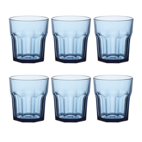 East Creek 11 Oz Double Glasses Beverage Colored Tumblers & Water Glasses,  Blue - Set Of 6 : Target