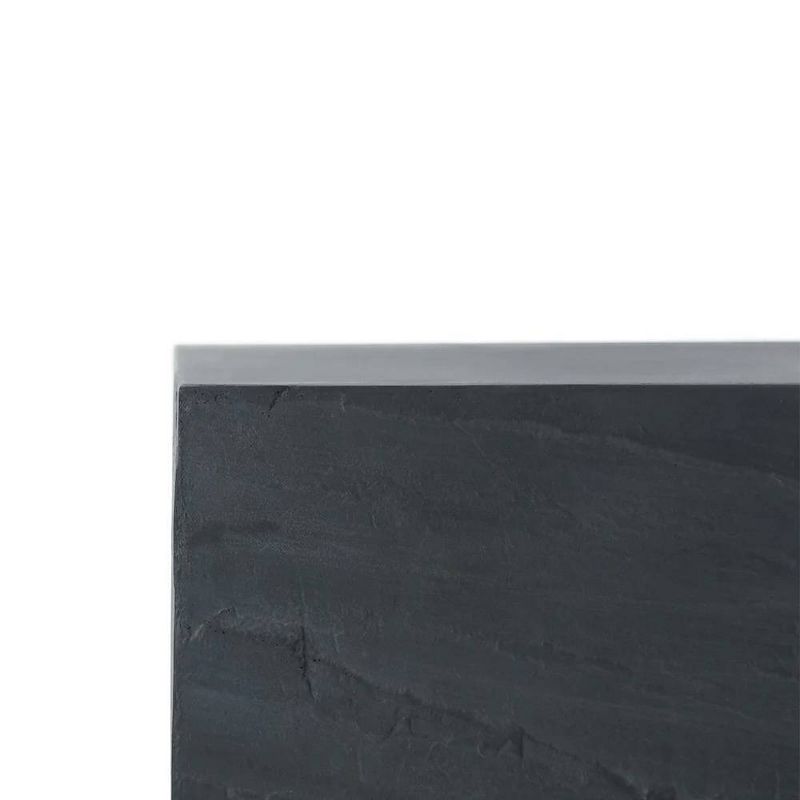 Envelor Elementi Outdoor Square Concrete Side Table Slate Black, 4 of 5