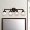 Chloe Lighting Milo Transitional 4 Light Oil Rubbed Bronze Bath Vanity Fixture 30" Wide - 4 of 4