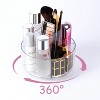 360 Rotating Makeup Organizer, Makeup Carousel Spinning Holder Storage Rack, Large Capacity Make up Caddy Shelf Cosmetics Organizer Box - 3 of 4