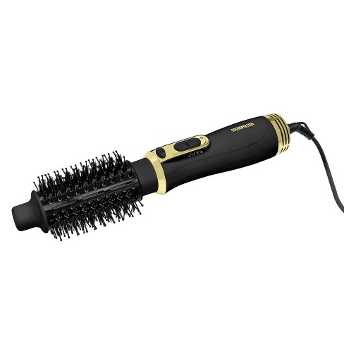 Online Brands Gem Hot Air Styling Brush for Dry Style Volume Black