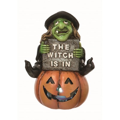 Transpac Resin Multicolor Halloween Light Up Figurine
