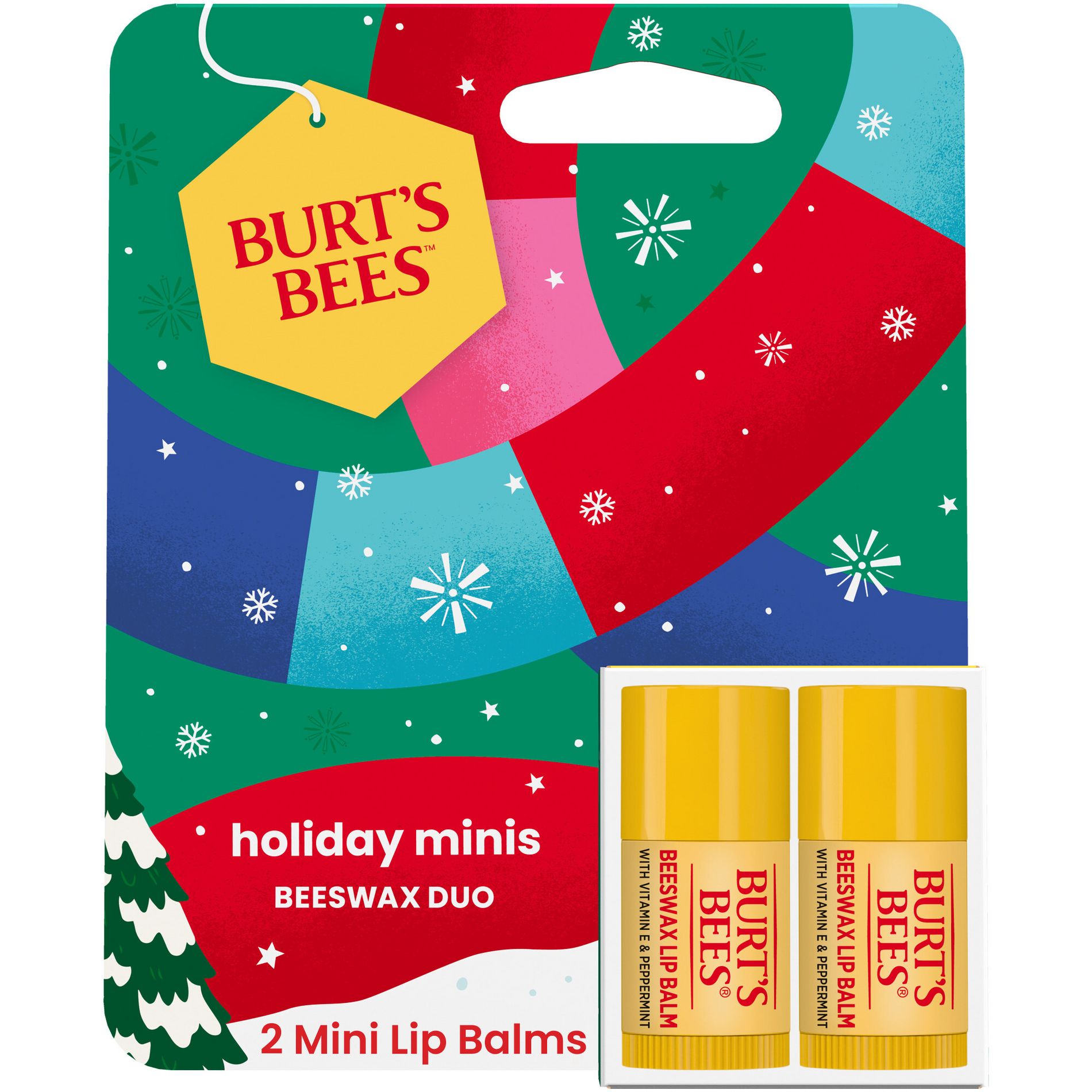 Burt's Bees Mini Lip Balms - Beeswax - 0.049oz/2ct