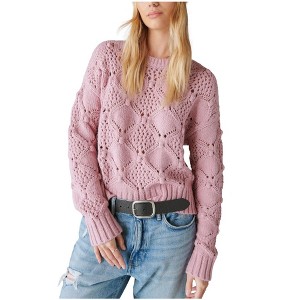 Lucky Brand Womens Open Stitch Pullover Sweater - 1 of 1