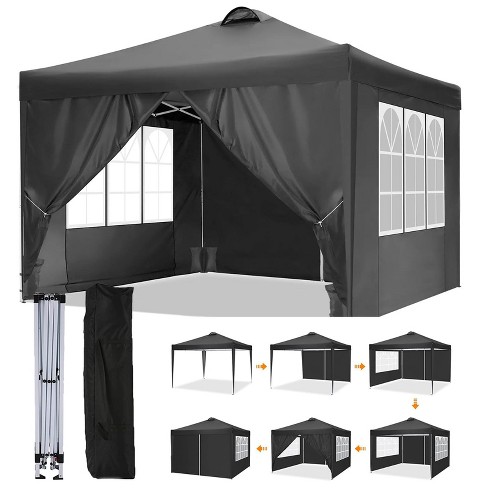 SKONYON 10' x10' Canopy Tent Instant Pop-Up Canopy Folding Tent Sun Shelter UV50+ - image 1 of 4