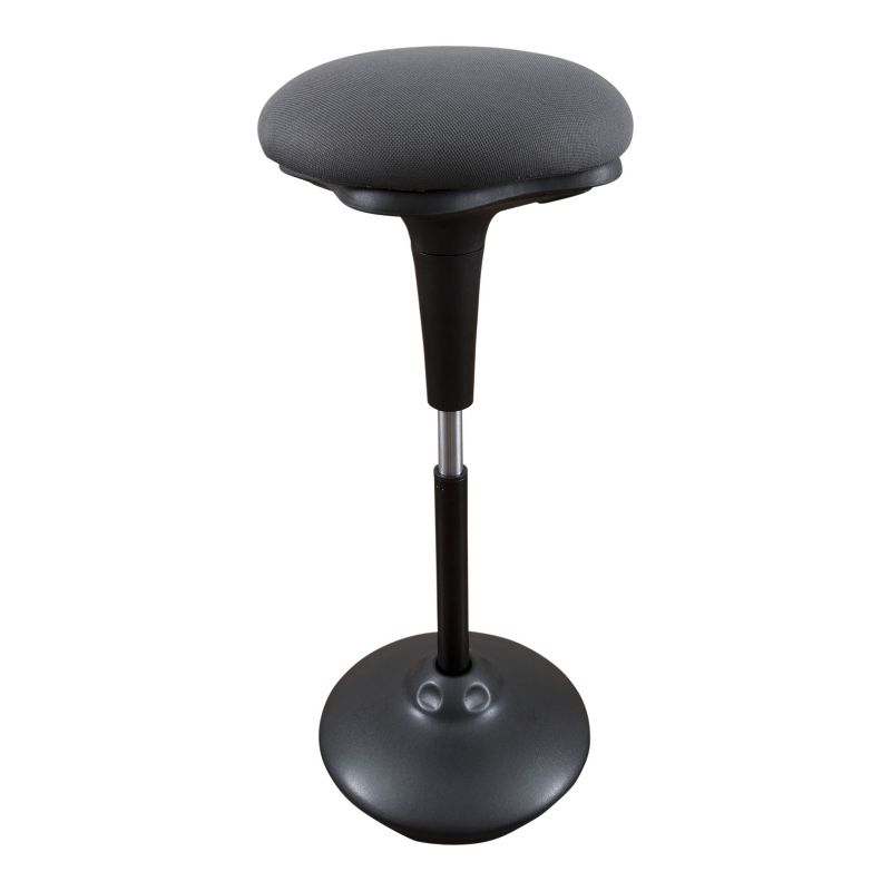 Stand Up Desk Store Swivel Stool Active Sitting Chair with Adjustable Height for Standing Desks (Black, 13" Diameter), 1 of 5