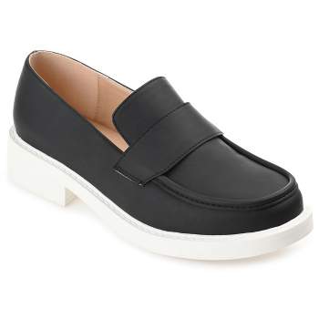 Journee Collection Womens Saydee Loafer Round Toe Slip On Flats