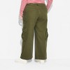 Women's Mid-Rise Wide Leg Cargo Baggy Jeans - Wild Fable™ - 3 of 3