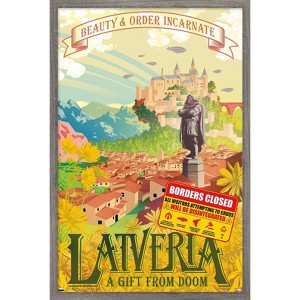 Trends International Marvel: Hero Lands - Latveria Framed Wall Poster Prints - 1 of 4