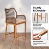 Karl Home | Rope-Woven Iron-framed Bar Stools with Cushion (2-Pack) - 2 of 4
