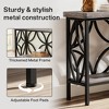 Lirago 70.9" 2 Tier Console Table Industrial Narrow Sofa Table Behind Couch Vintage Wood Metal Frame Entryway Storage Shelf Gray - 3 of 4