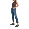 Women's Classic Slim Straight Jeans - JUST BLACK DENIM - 3 of 4