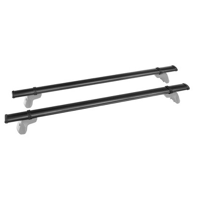 YAKIMA 70 Inch Alloy Steel Easy Snap Aerodynamic Roof Rack Crossbars with CoreBar StreamLine Adapter and 165 Pound Load Capacity, Black