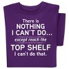 Collections Etc Nothing I Can't Do Novelty Short Sleeve Graphic T-Shirt XX-Large Women Purple - 2 of 4