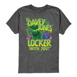 Boys' - Spongebob Squarepants - Spongebob: The Search For Squarepants To Davey Jones Locker Short Sleeve Graphic T-Shirt - 1 of 4