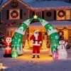 SEVOBAL Inflatable Holiday Decorations 15FT Christmas Inflatable Archway, Inflatable Christmas Tree Arch Santa, Multicolored, 176.4"*44.5"*114.2" - 4 of 4